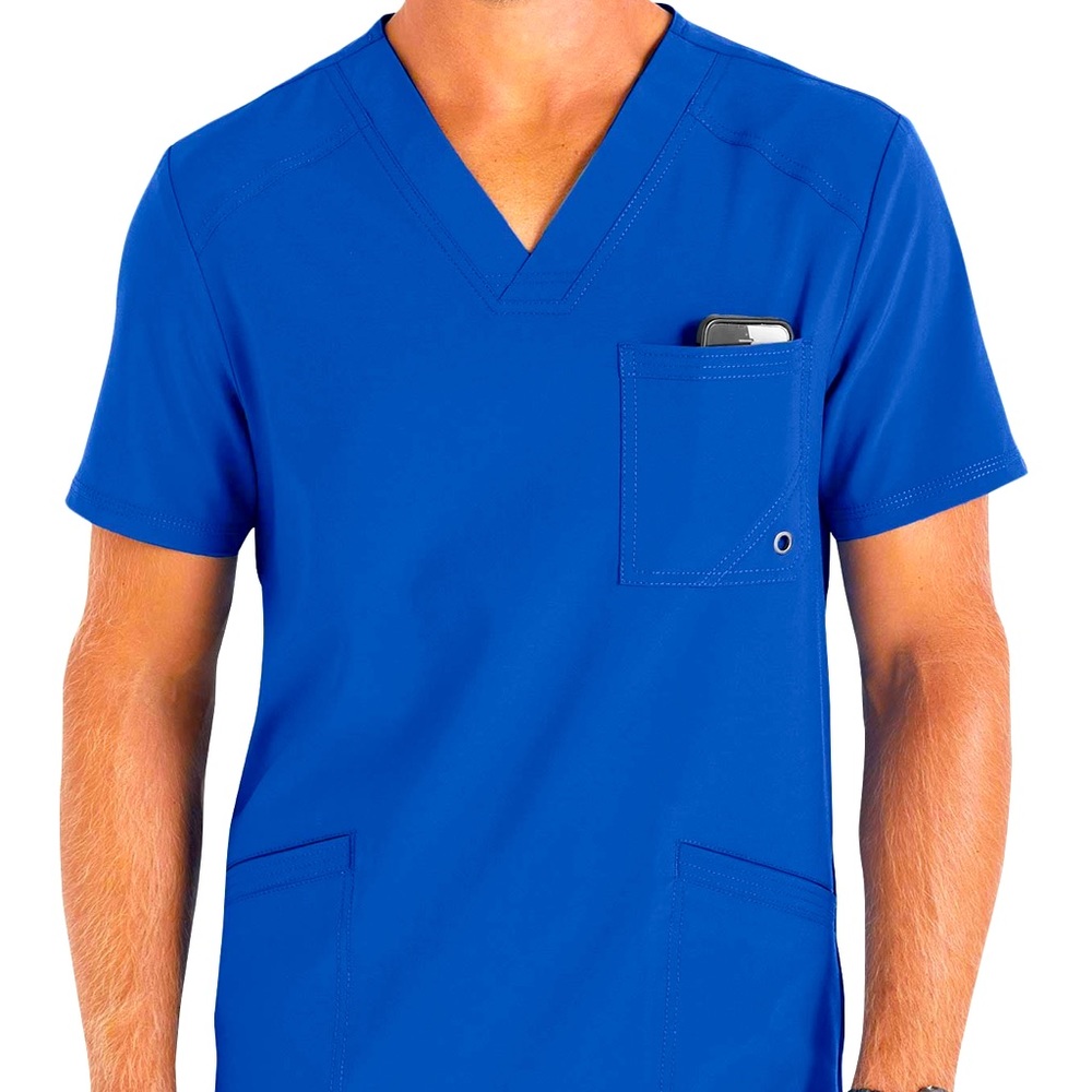 Medium Cherokee Infinity Men's 3 Pocket V-Neck Scrub Top